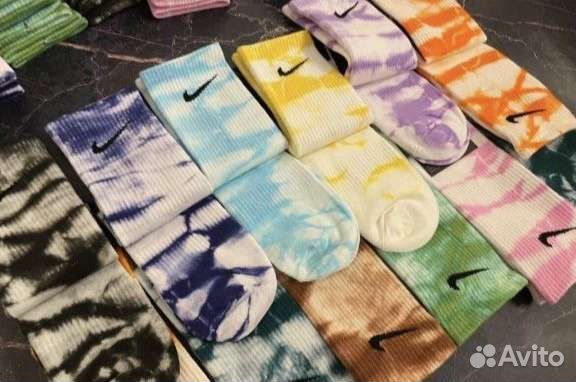 Носки nike tie dye