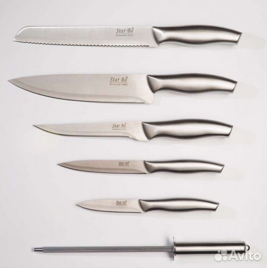 Новый набор ножей с подставкой