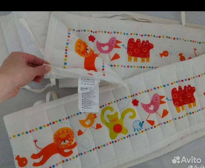 Бортики в кроватку детскую IKEA