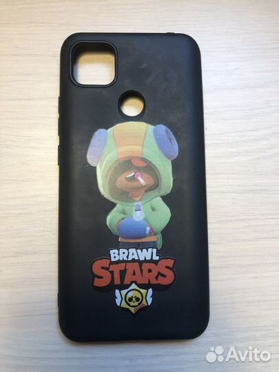 Чехол на Redmi 9C NFS тематика Бравл Старса Леон