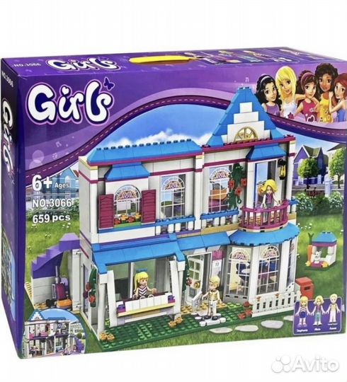 Конструктор для девочек 659 дет