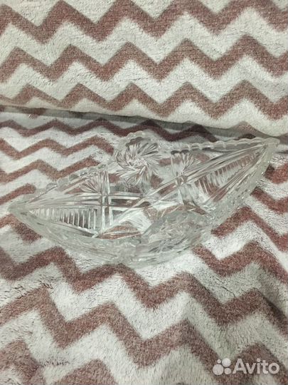 Хрустальная ваза салатник (нов) много разных