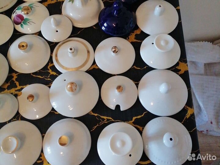 Фарфоровые крышки фарфор СССР (Империя)