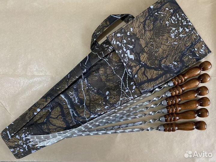 Набор шампуров в чехле, подарочный