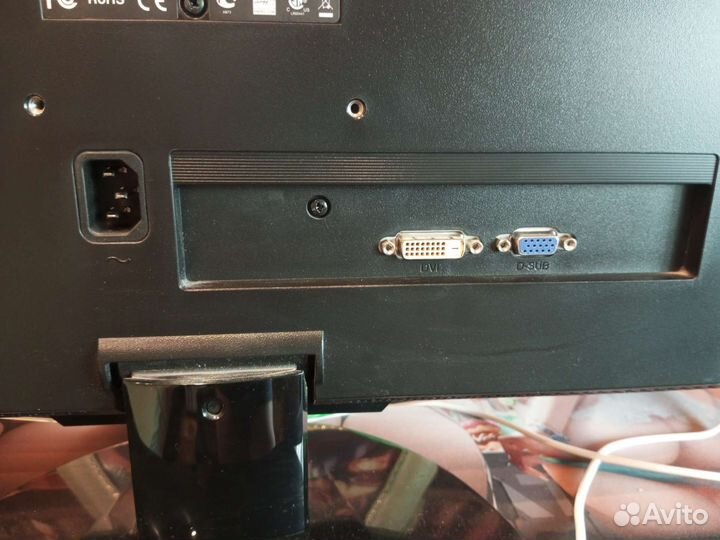 Монитор 60 герц FullHD+переходник на hdmi