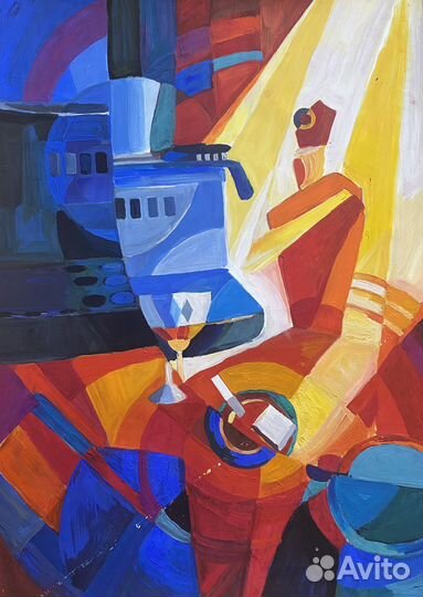 Картина Авангард в кафе или кухню
