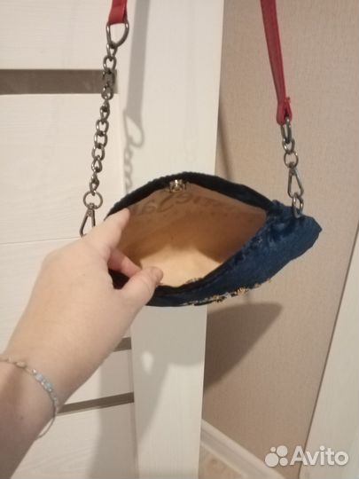 Сумка бархатная, с глазом. Ручная работа