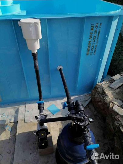 Прямоугольный бассейн пластиковый с гарантией