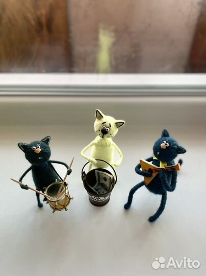 Коты ручной работы «Музыканты»