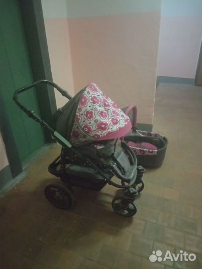 Коляска 2в1, б/у, бесплатно