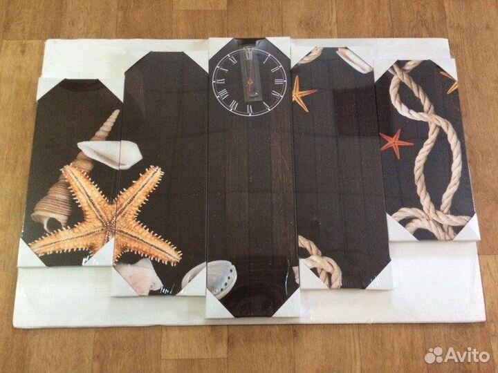 Модульная картина с часами