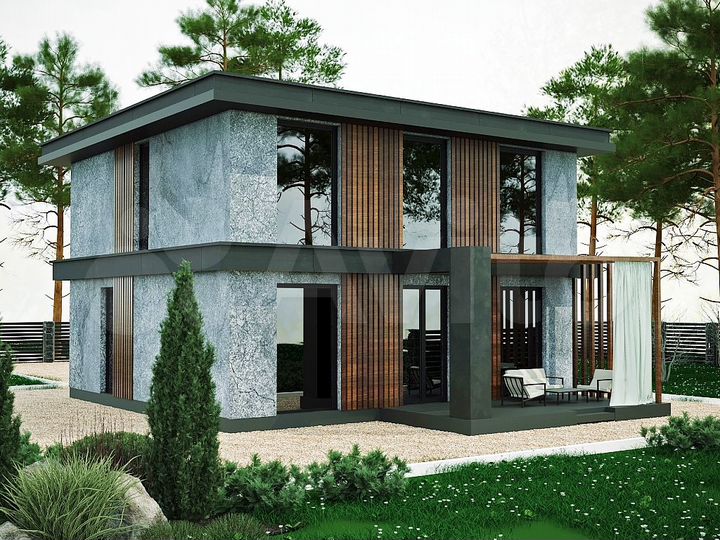 Дом 129 м² на участке 6 сот.