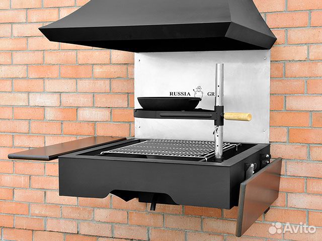 Гриль барбекю угольно-дровяной. Russia Grill