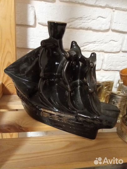 Бутылка штоф парусник корабль