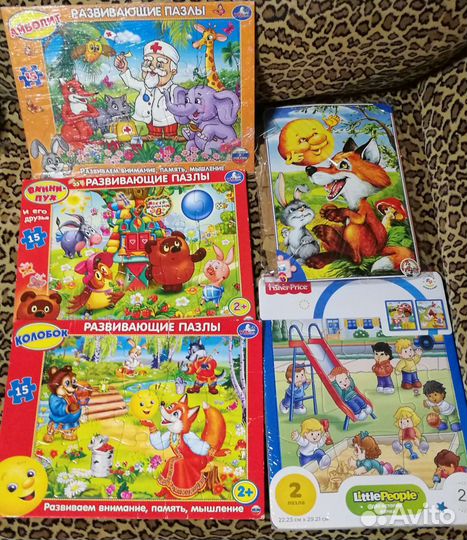 Детские пазлы, игры развивайки