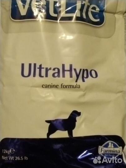 Корм для собак Farmina Vet Life UltraHypo 12 кг
