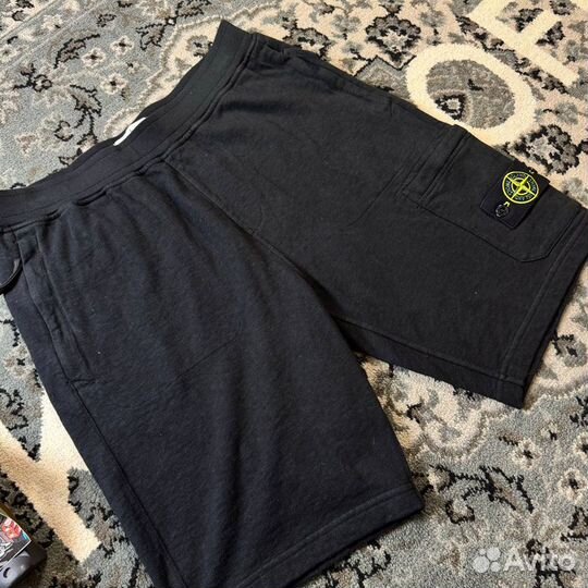 Stone Island Garment Dyed Shorts Black