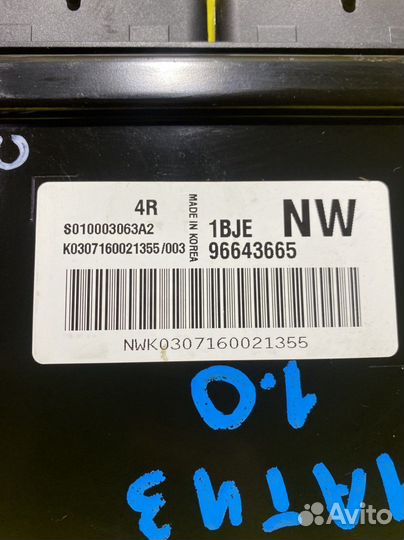 Эбу мозги Daewoo Matiz 1.0