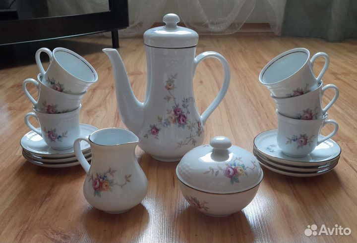 Кофейный сервиз фарфор гдр