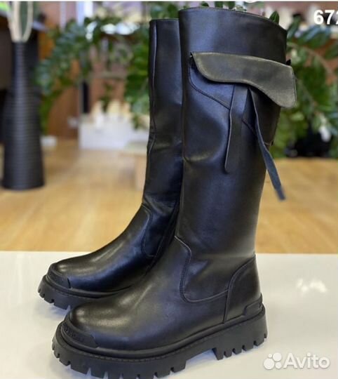 Сапоги женские натуральная кожа 40 размер