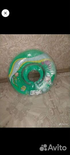 Ванночка с гамаком.Круг для плав. и ковш детский