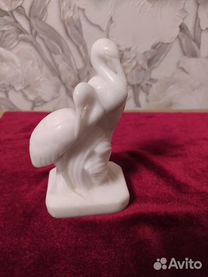 Статуэтка Две цапли. Камень