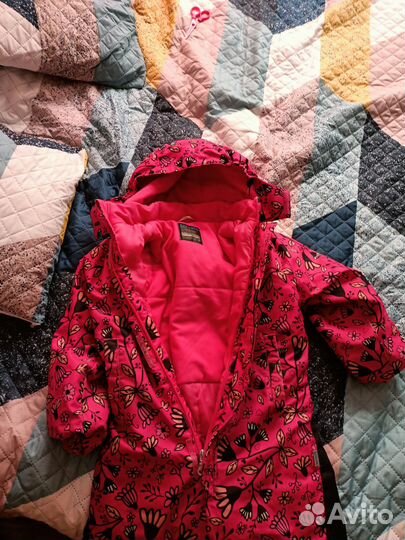 Зимний комбинезон для девочки размер 128 лейси