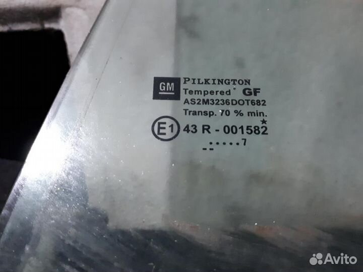 Стекло двери задней левой форточка Opel Astra H C