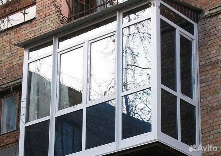 Остекление балконов и лоджий в рассрочку N4804