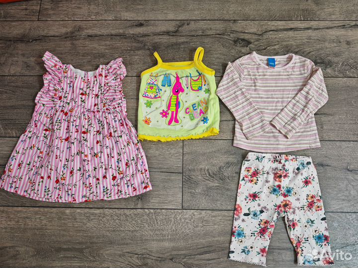 Детская одежда пакетом для девочки 80