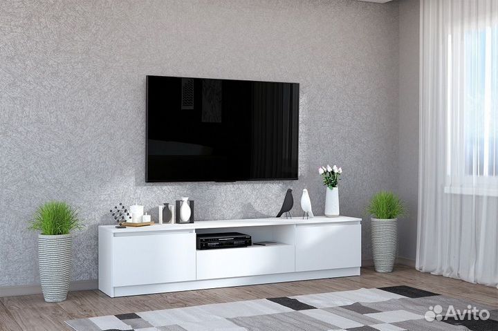 Тумба под Тв Хилтон белая