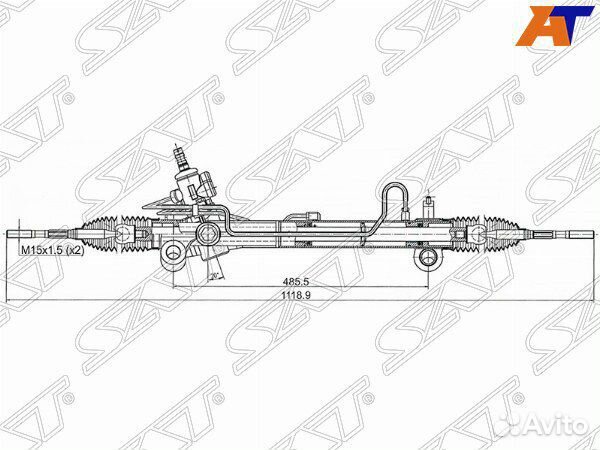 Рейка рулевая lexus RX350