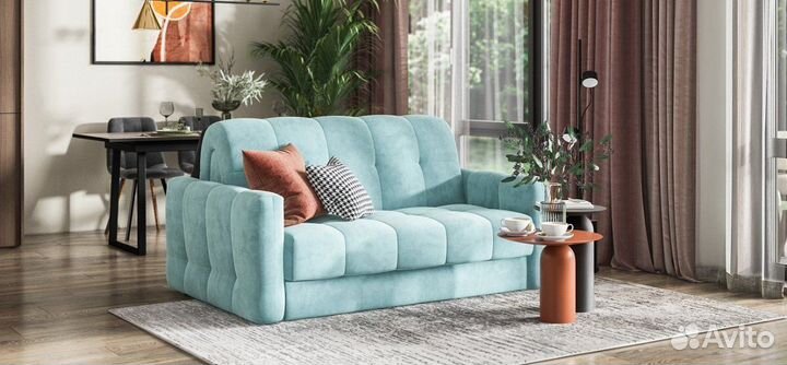 Диван boss Sleep велюр Monolit циан