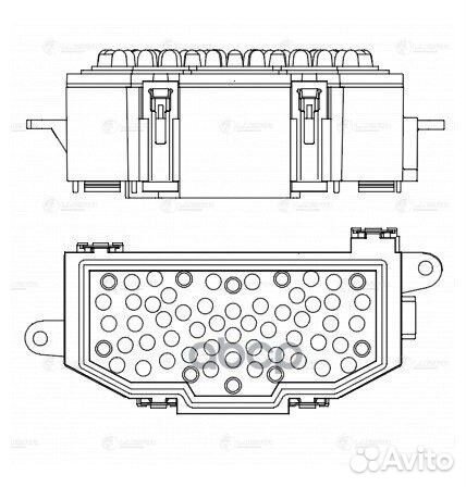 Резистор э/вент. отоп. для а/м Audi A4 (B8) (L