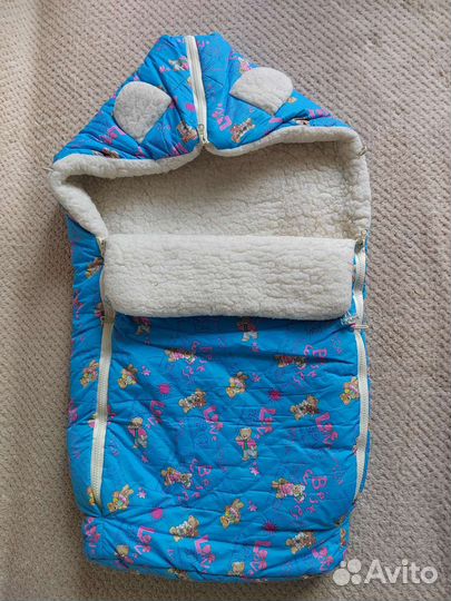 Зимний конверт в коляску