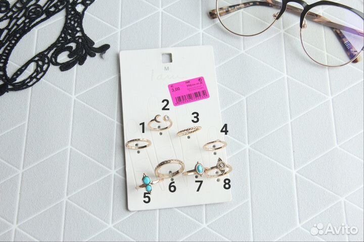 Км Наборы брендовых колец