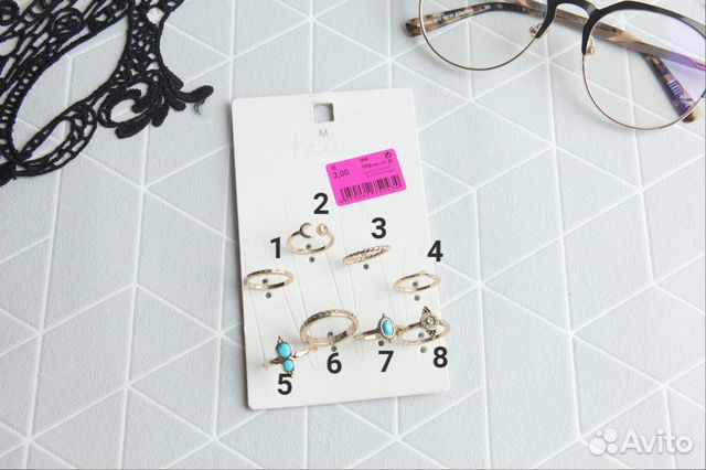 Км Наборы брендовых колец