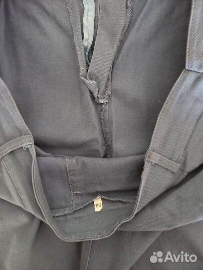 Юбка хлопковая под джинсу больших размеров