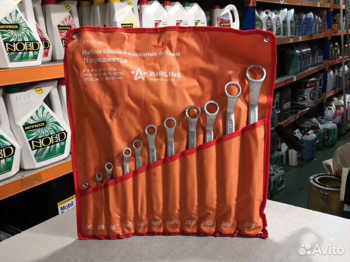 Набор ключей накидных 6-32мм 11 пр airline