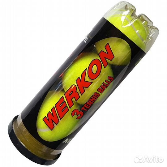 Мячи для большого тенниса 3 штуки в тубе