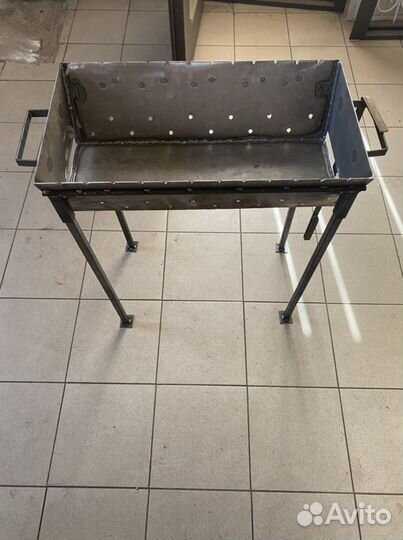 Мангал разборный(ножки сьемные) металл 2мм