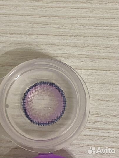 Линзы для глаз сиреневые -3.00