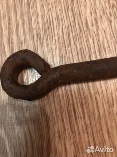 Крючок дверной, железный, старый