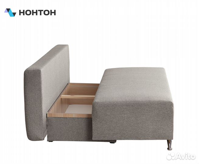 Диван еврокнижка Лира Лайт серый