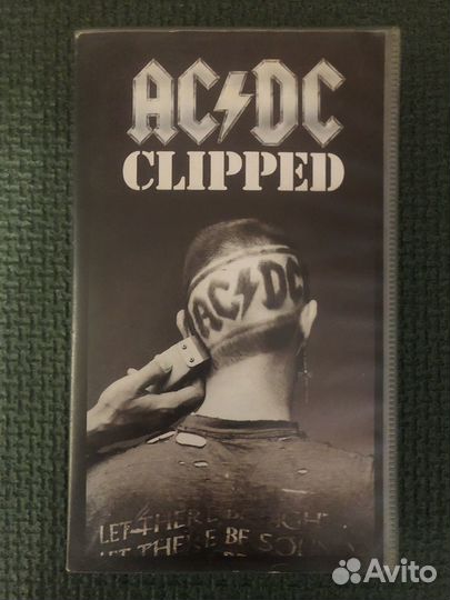 Ac dc clipped vhs видеокасета
