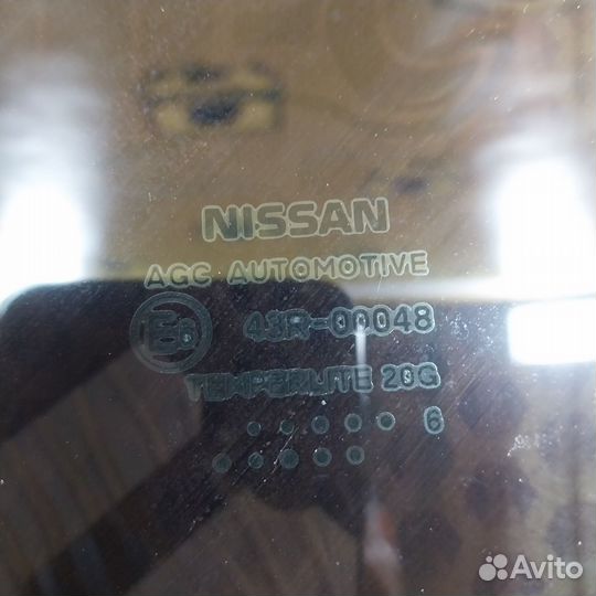 Стекло двери заднее левое Nissan Qashqai J11 2015