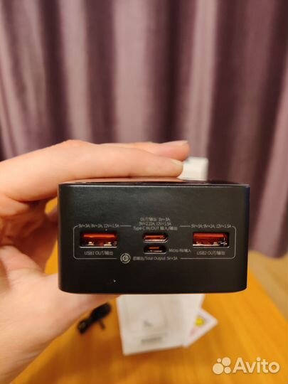 Baseus внешний аккумулятор 30000мАч,QC 3.0 + PD