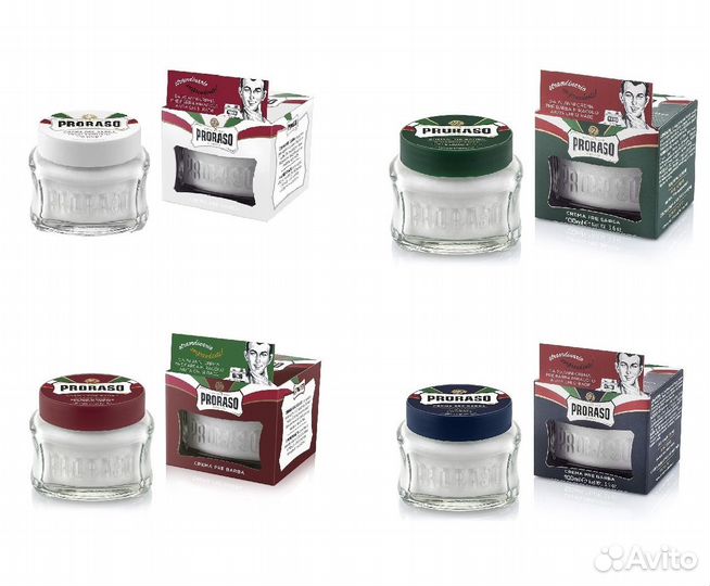 Крем до бритья Proraso 100 мл, 4 вида