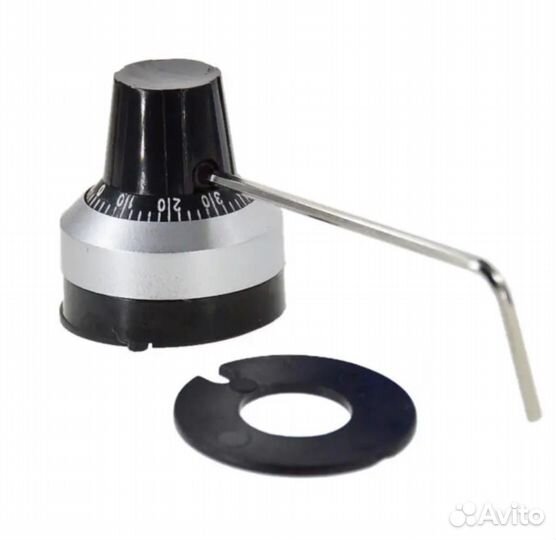 Ручка многооборотного потенциометра 6.35мм 5 шт