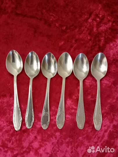 Ложки чайные, нержавеющая сталь 6шт